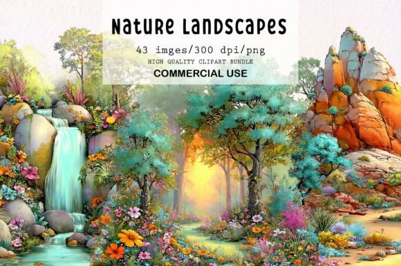 Download Watercolor Nature Landscapes PNG Clipart - Water Collection