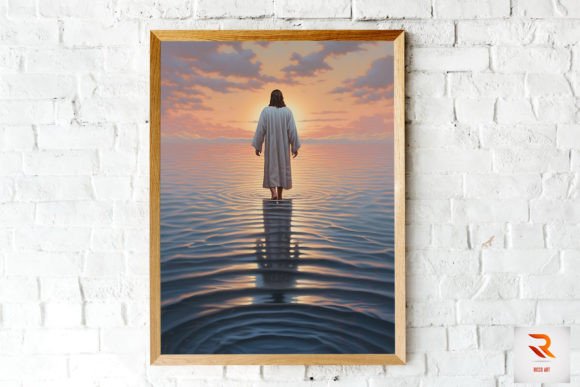 Download Jesus Christ Walking on Water Wall Art - Premium Resources