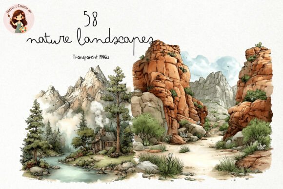 Download Watercolor Nature Landscapes PNG Clipart - Water Collection
