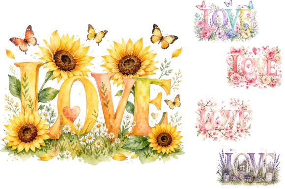 Download Watercolor Love Seasonal Sublimation PNG - Water Collection