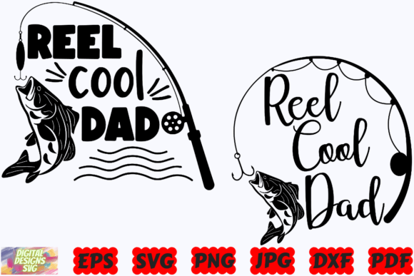 Download Reel Cool Dad SVG | Fishing SVG | Fish - Fishing Collection