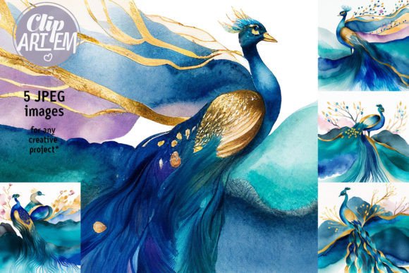 Download Peacock Wall Art Watercolor Artwork Deco - Water Collection