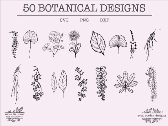 Download 50 Floral Lineart Svg Wildflowers Svg| - Floral Collection