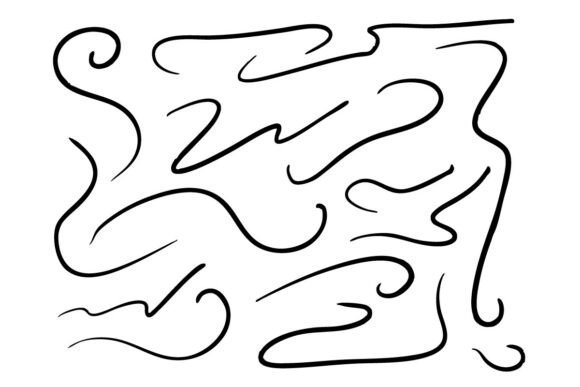 Download Abstract Curved Line Doodle SVG Bundle - Curved line Collection