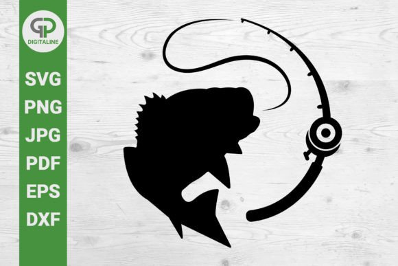 Download Bass Fishing SVG Fishing Rod SVG - Fishing Collection