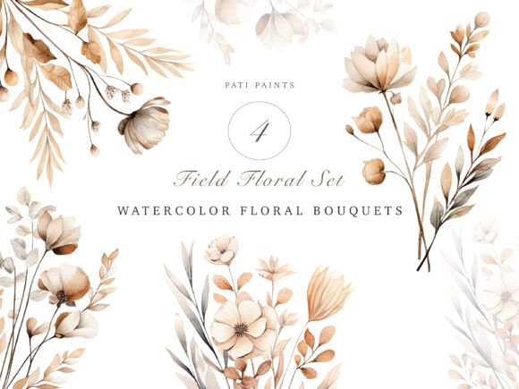 Download Watercolor Floral Bouquets Collection - Floral Collection