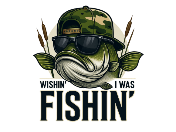 Download Funny Bass Fishing Sublimation Design - Fishing Collection
