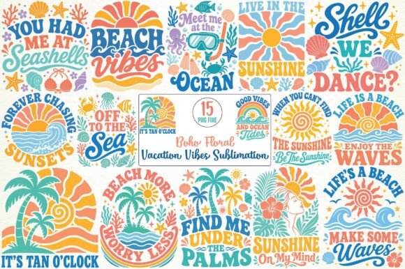 Download Boho Floral Vacation Vibes Sublimation - Floral Collection